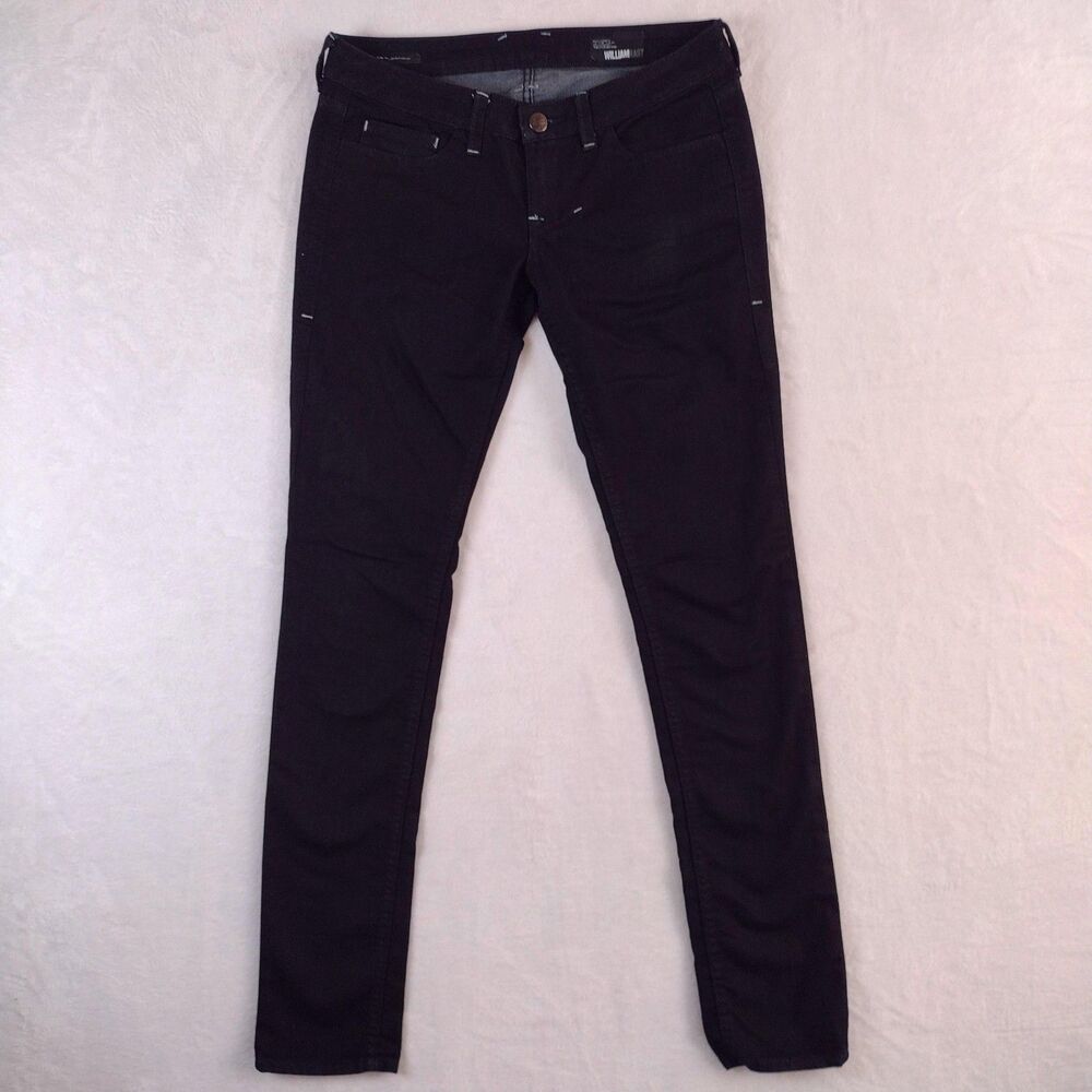 William Rast Jerri Ultra Skinny Jeans Black Low Rise Denim Womens Size 32x32‎